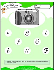 F Sesi Çalışma Sayfaları